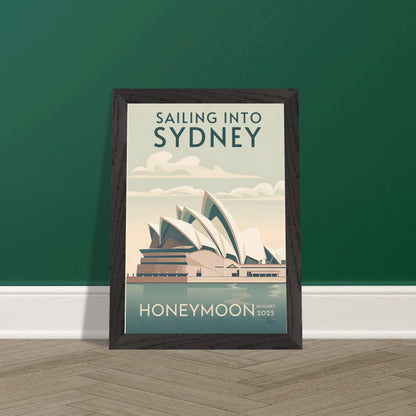 Custom Iconic Location Minimalist Vintage Travel Poster - Out of Office Outfitters - Print Material