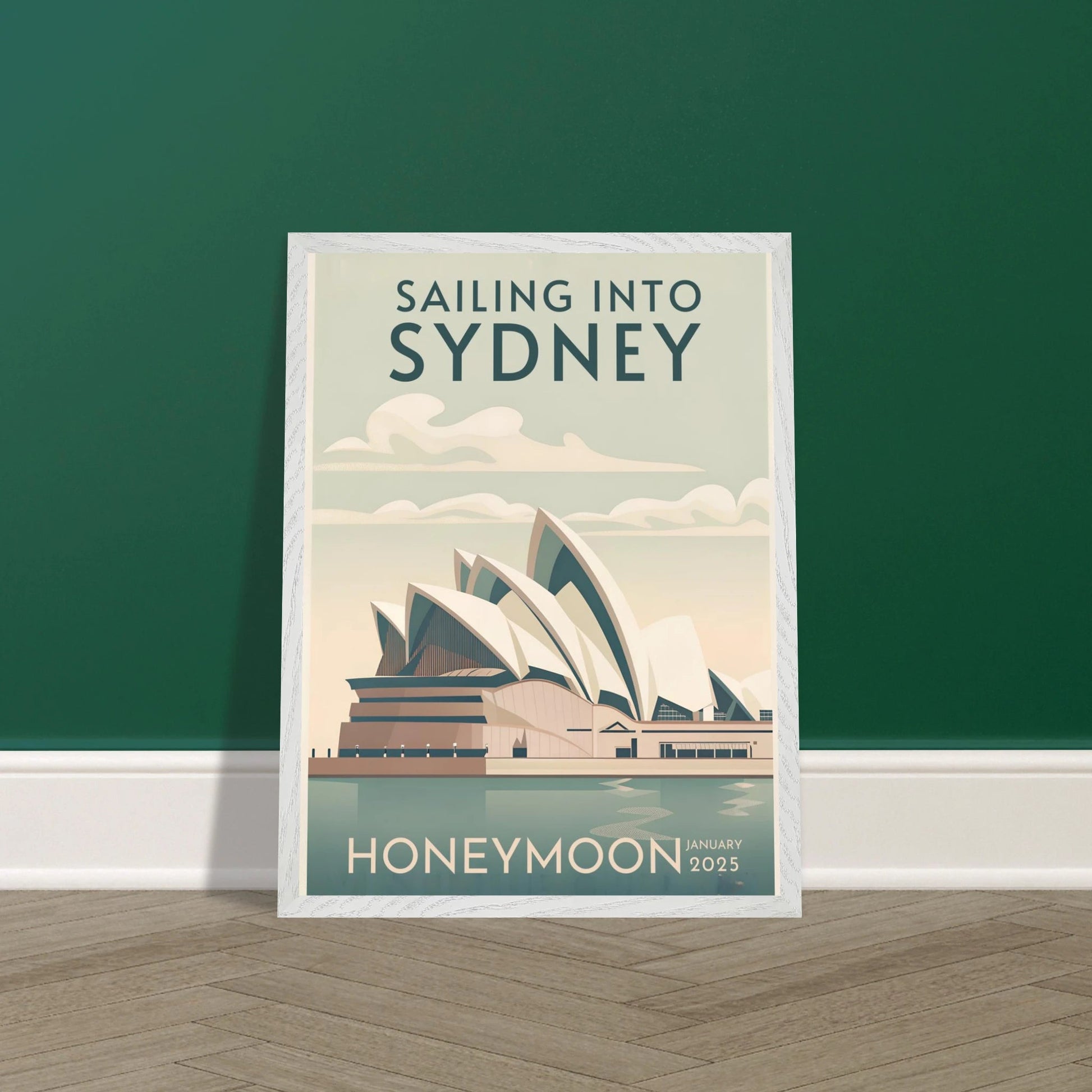 Custom Iconic Location Minimalist Vintage Travel Poster - Out of Office Outfitters - Print Material