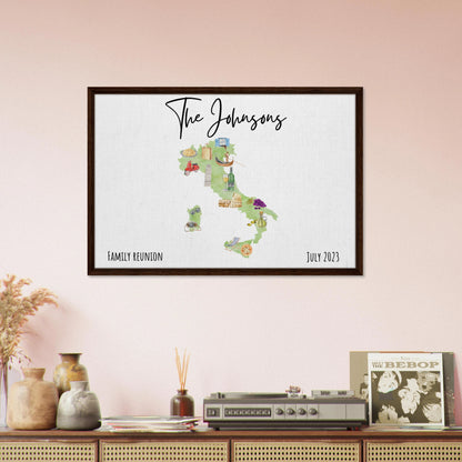Custom Vacation Keepsake Map or Guestbook - Perfect for Honeymoons, Reunions, or Milestone Trips - Out of Office Outfitters - Print Material