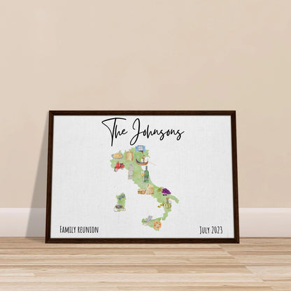 Custom Vacation Keepsake Map or Guestbook - Perfect for Honeymoons, Reunions, or Milestone Trips - Out of Office Outfitters - Print Material