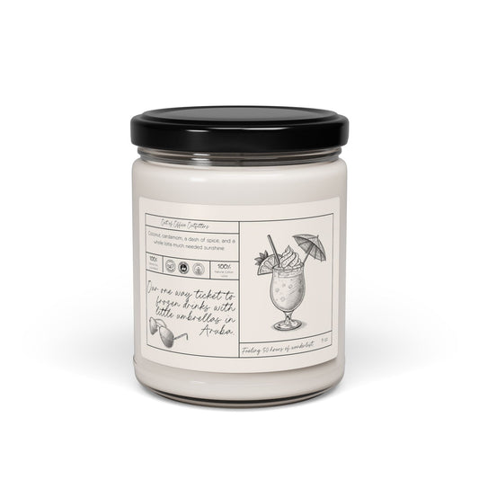 Dreaming of Frozen Drinks with Little Umbrellas Personalized Giftable Candle for Travelers - Out of Office Outfitters - Home Decor