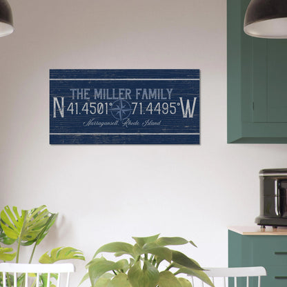 Family Coordinates Canvas Wall Art - Out of Office Outfitters - Print Material