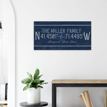 Family Coordinates Canvas Wall Art - Out of Office Outfitters - Print Material