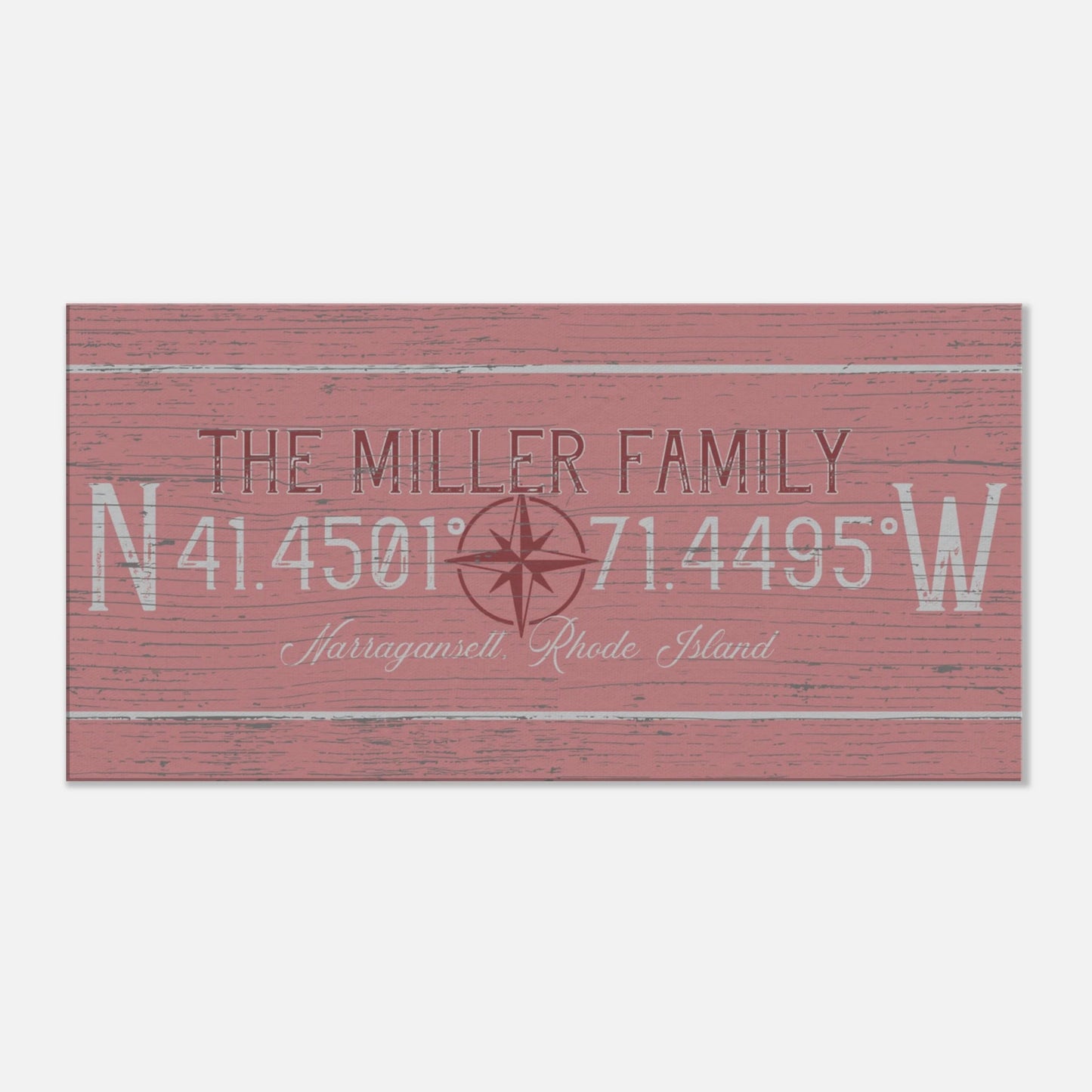 Family Coordinates Canvas Wall Art - Out of Office Outfitters - Print Material