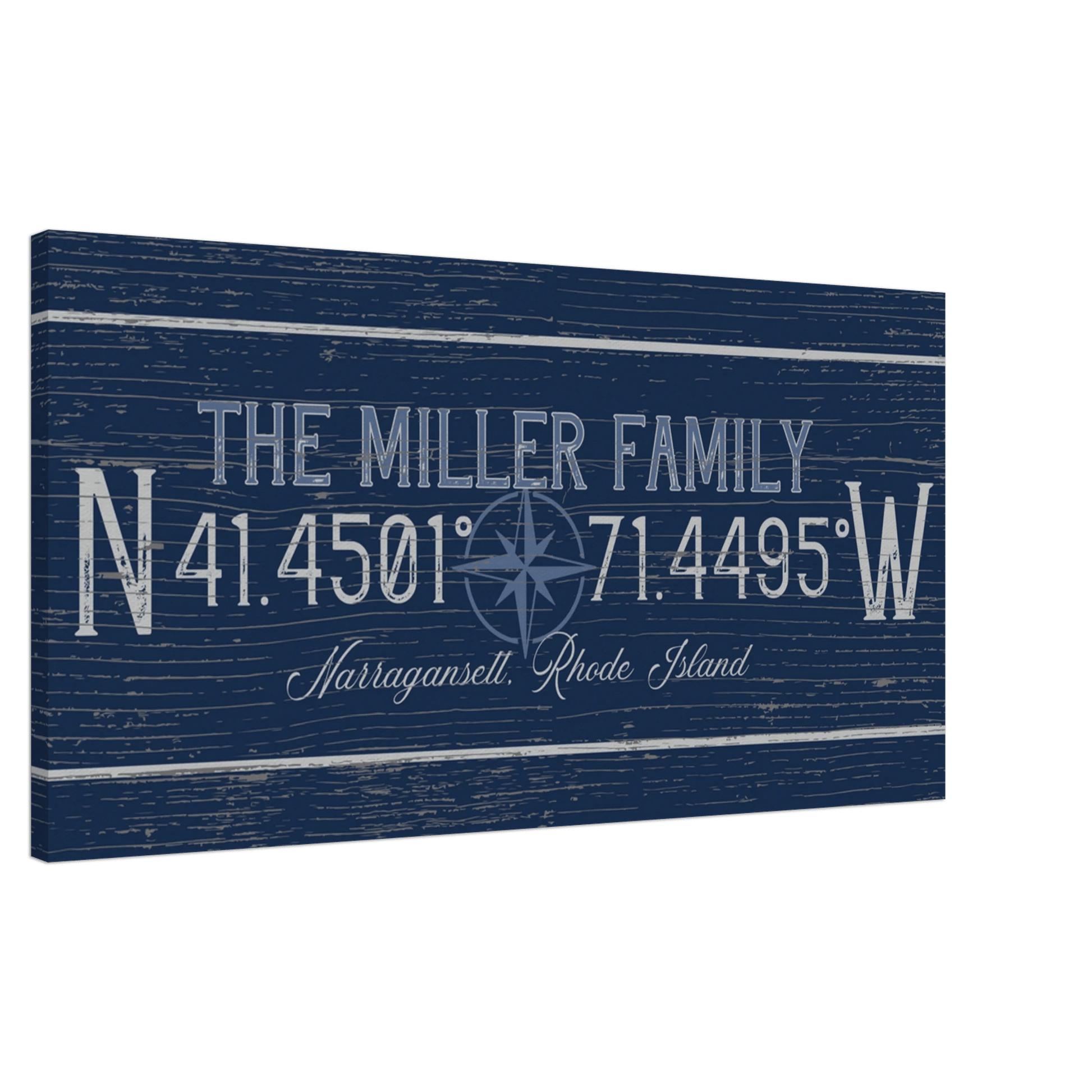 Family Coordinates Canvas Wall Art - Out of Office Outfitters - Print Material