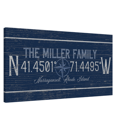 Family Coordinates Canvas Wall Art - Out of Office Outfitters - Print Material