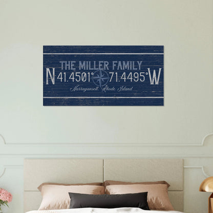 Family Coordinates Canvas Wall Art - Out of Office Outfitters - Print Material