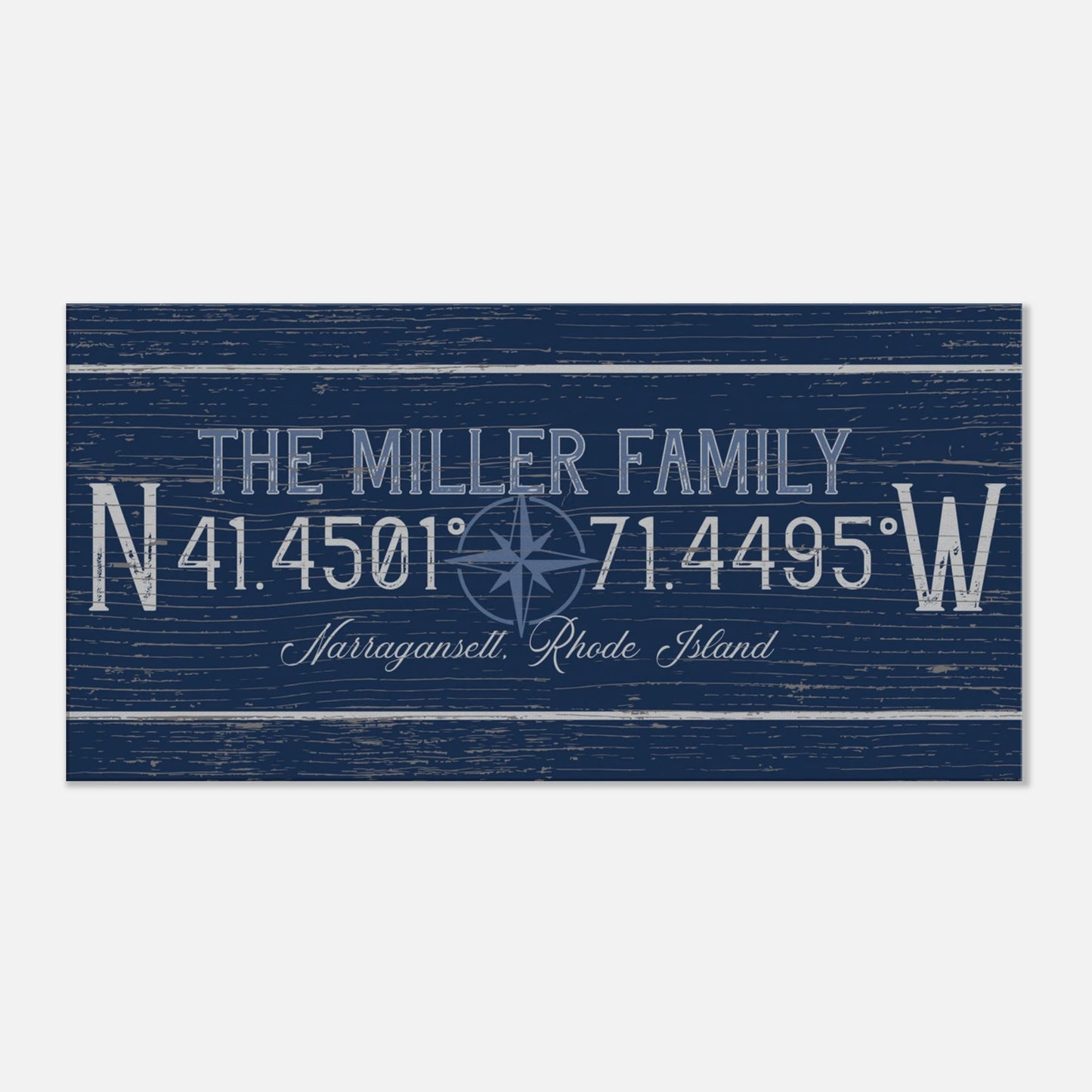 Family Coordinates Canvas Wall Art - Out of Office Outfitters - Print Material