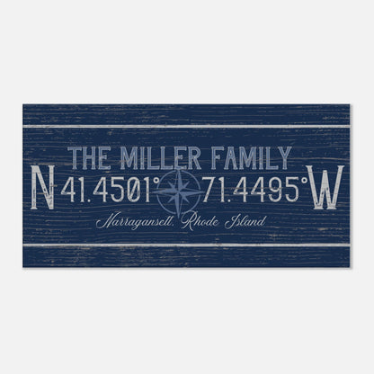 Family Coordinates Canvas Wall Art - Out of Office Outfitters - Print Material