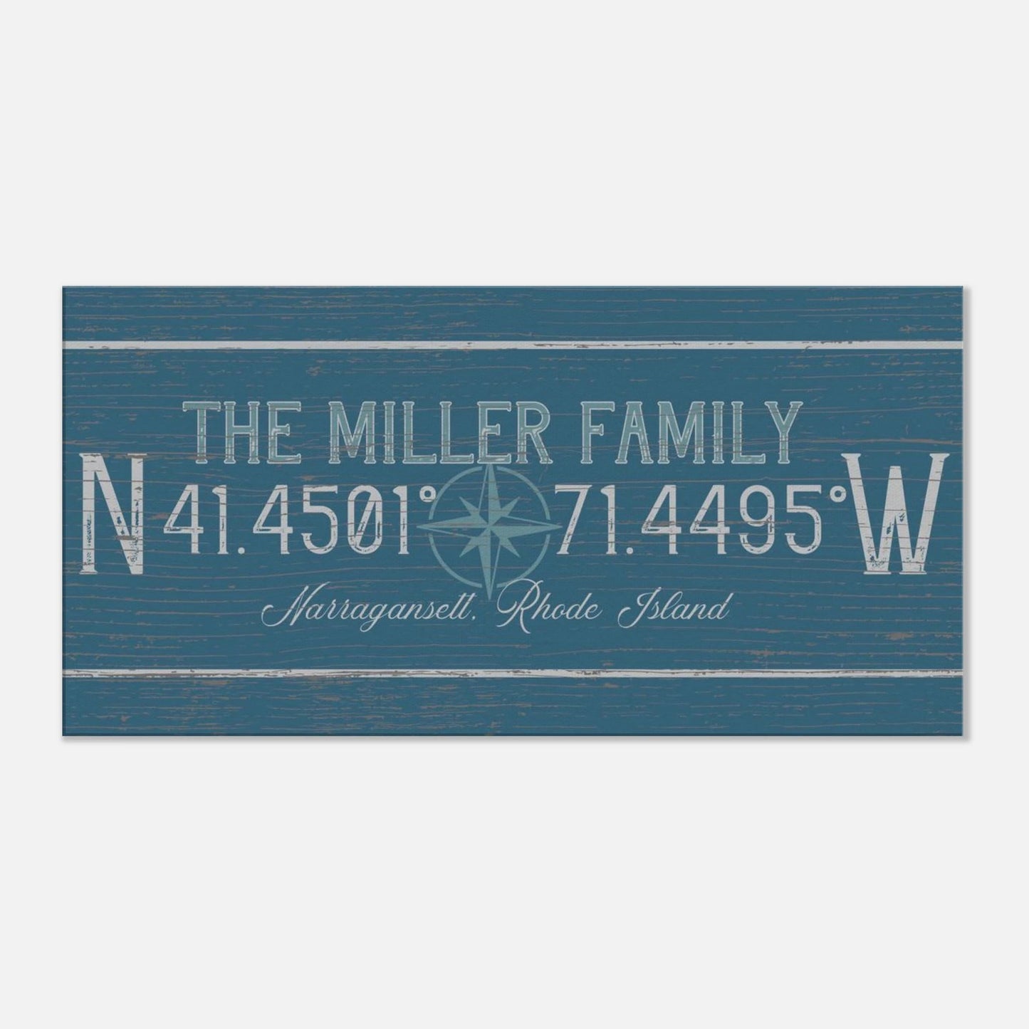 Family Coordinates Canvas Wall Art - Out of Office Outfitters - Print Material