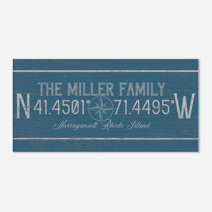 Family Coordinates Canvas Wall Art - Out of Office Outfitters - Print Material