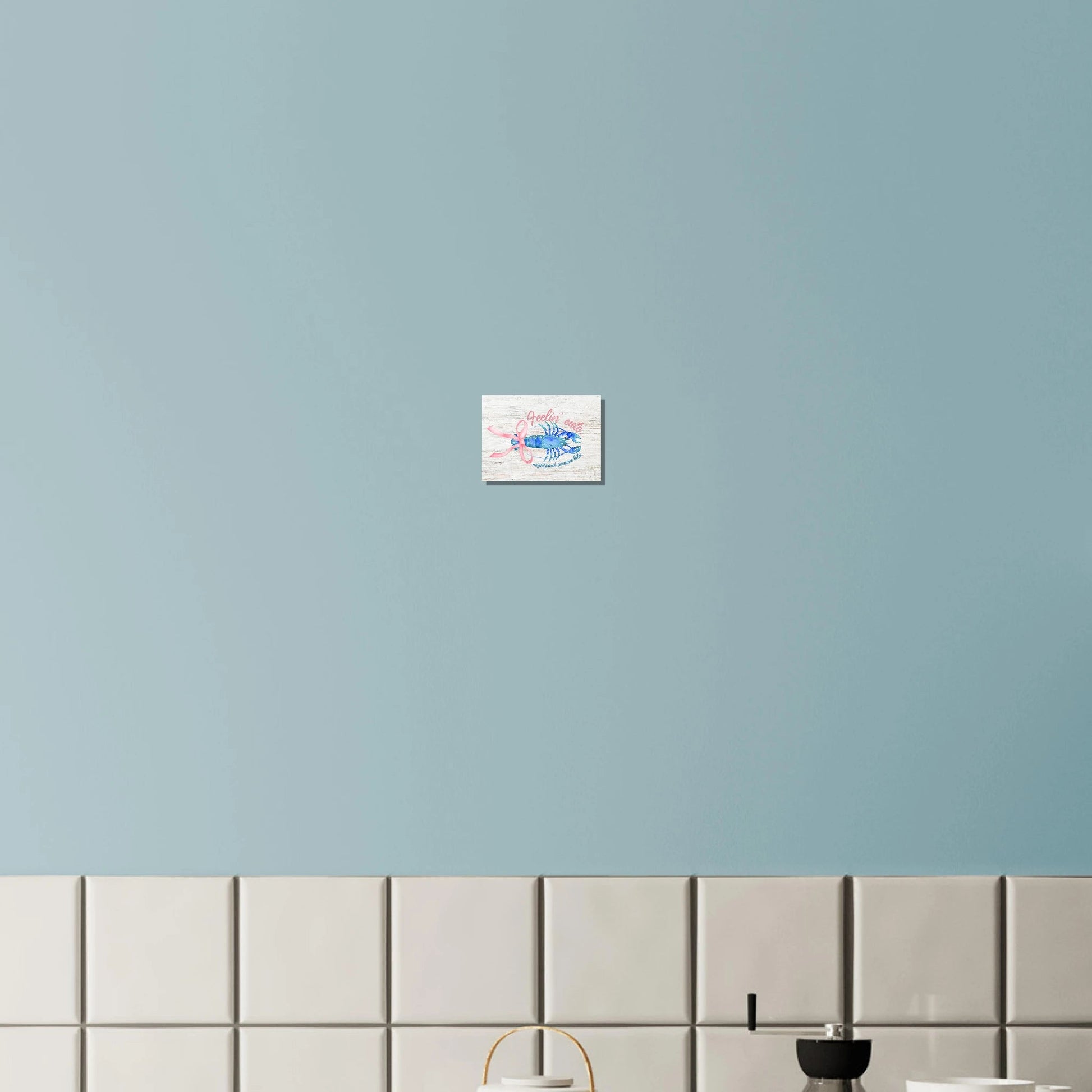 Feelin' Cute Coastal Chic Lobster Wall Art - Out of Office Outfitters - Print Material