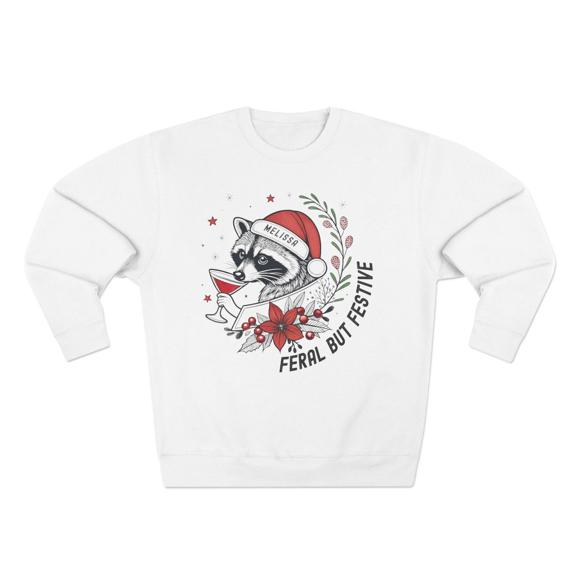 Feral but Festive Christmas Sweatshirt - Out of Office Outfitters - Sweatshirt