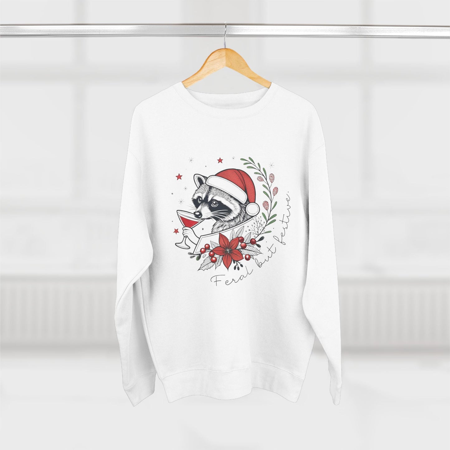 Feral but Festive Christmas Sweatshirt - Out of Office Outfitters - Sweatshirt