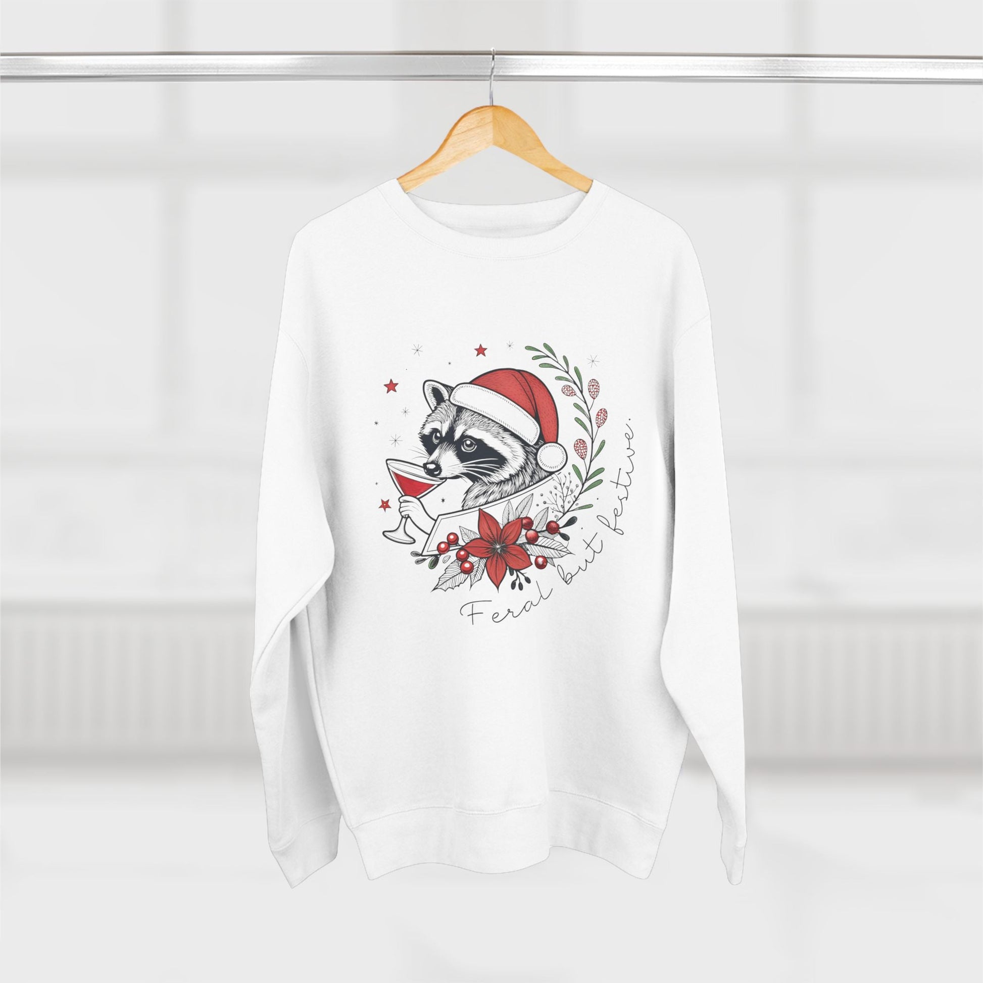 Feral but Festive Christmas Sweatshirt - Out of Office Outfitters - Sweatshirt