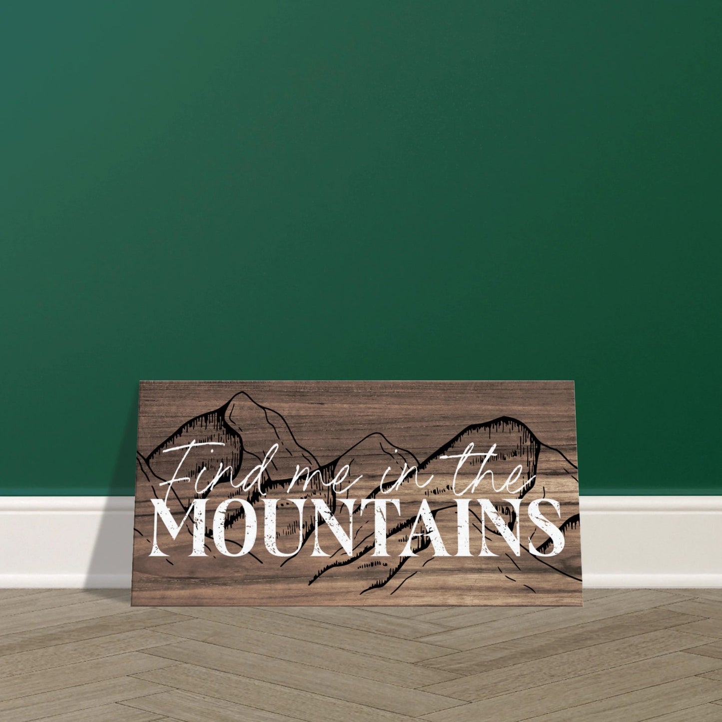 Find Me in the Mountains Canvas Wall Art - Out of Office Outfitters - Print Material
