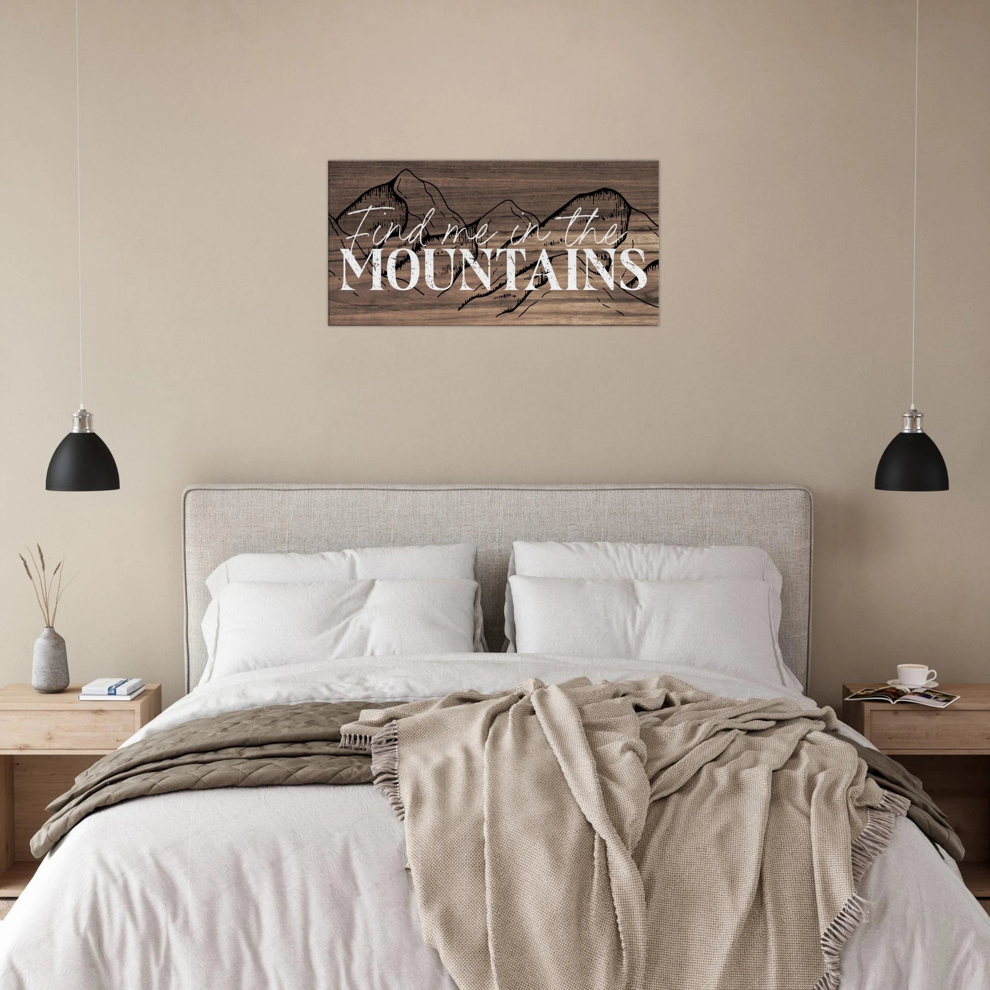 Find Me in the Mountains Canvas Wall Art - Out of Office Outfitters - Print Material