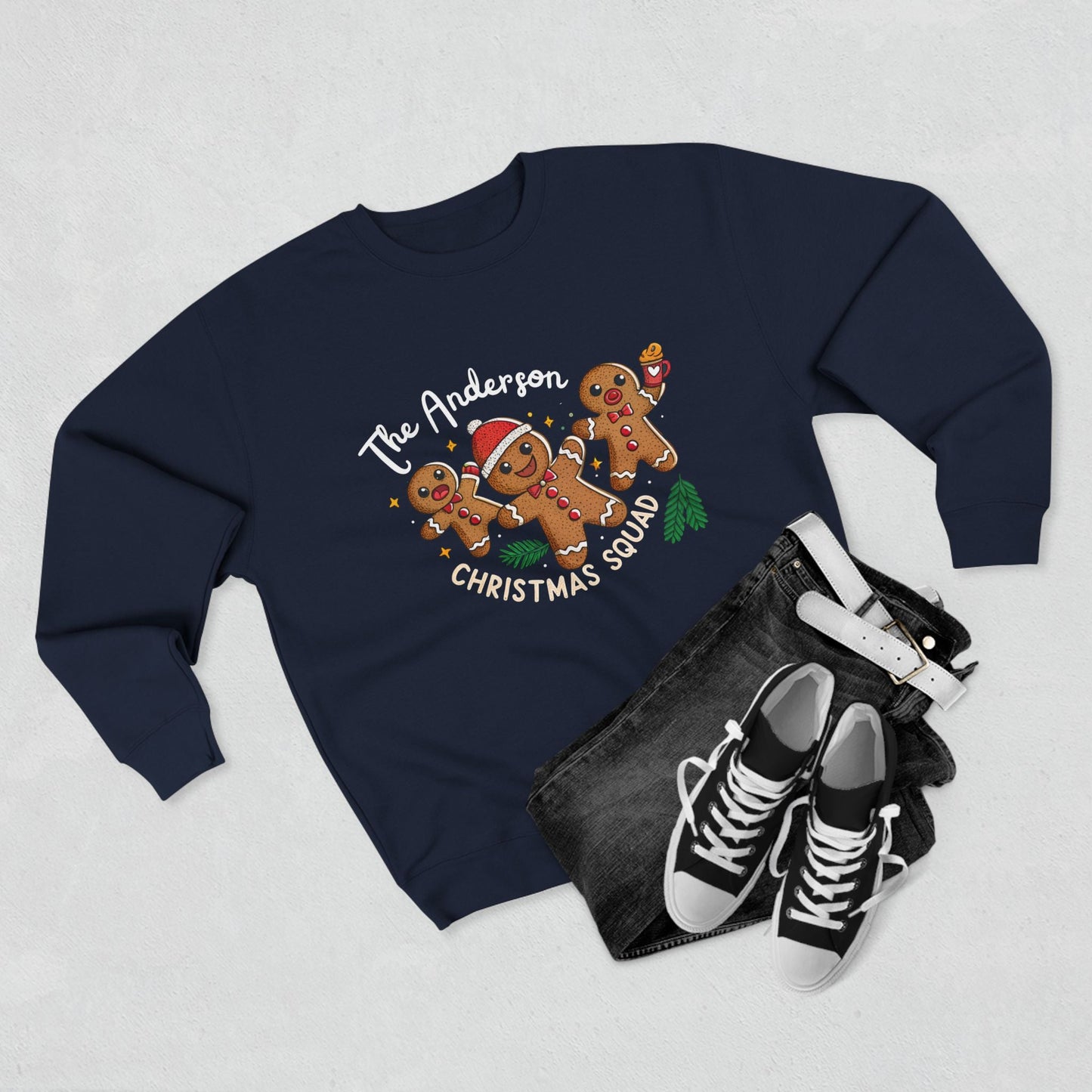 Gingerbread Squad Christmas Sweatshirt - Out of Office Outfitters - Sweatshirt
