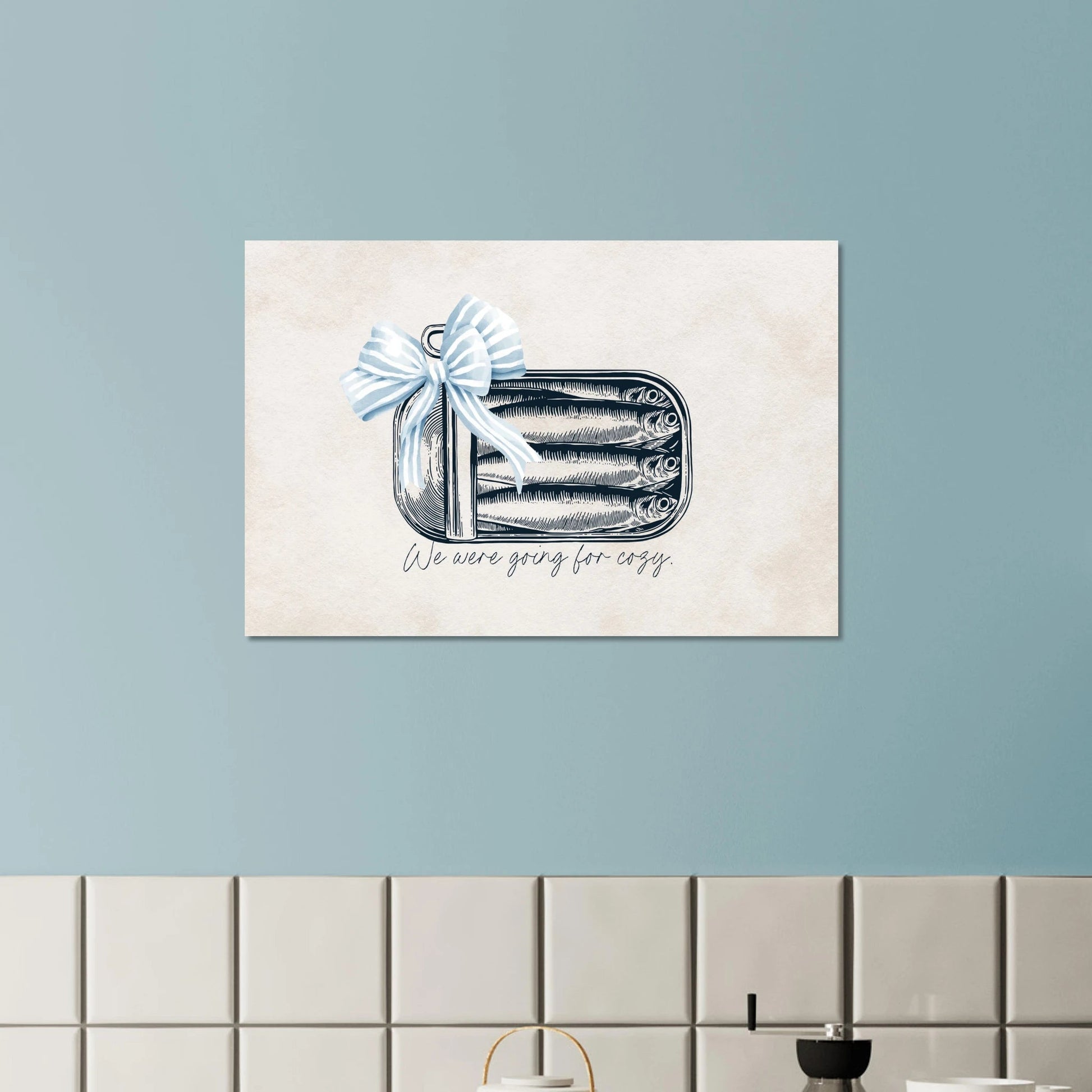 Going For Cozy Coastal Chic Sardine Wall Art - Out of Office Outfitters - Print Material