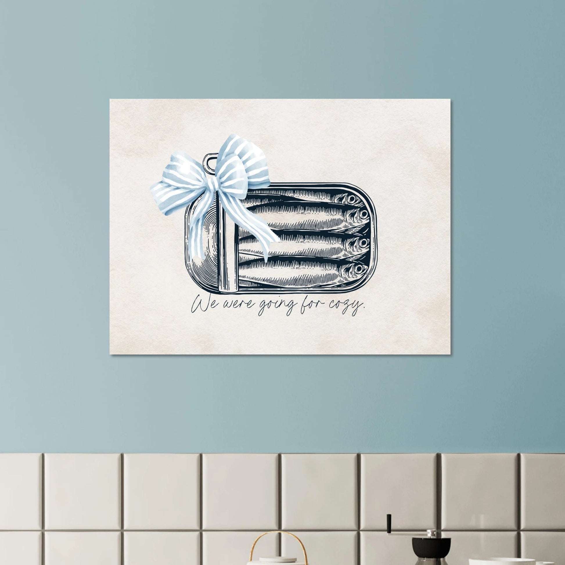 Going For Cozy Coastal Chic Sardine Wall Art - Out of Office Outfitters - Print Material