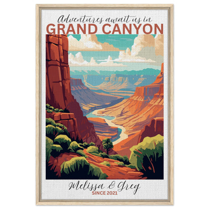 Grand Canyon Travel Daydreams Canvas - Out of Office Outfitters - Print Material
