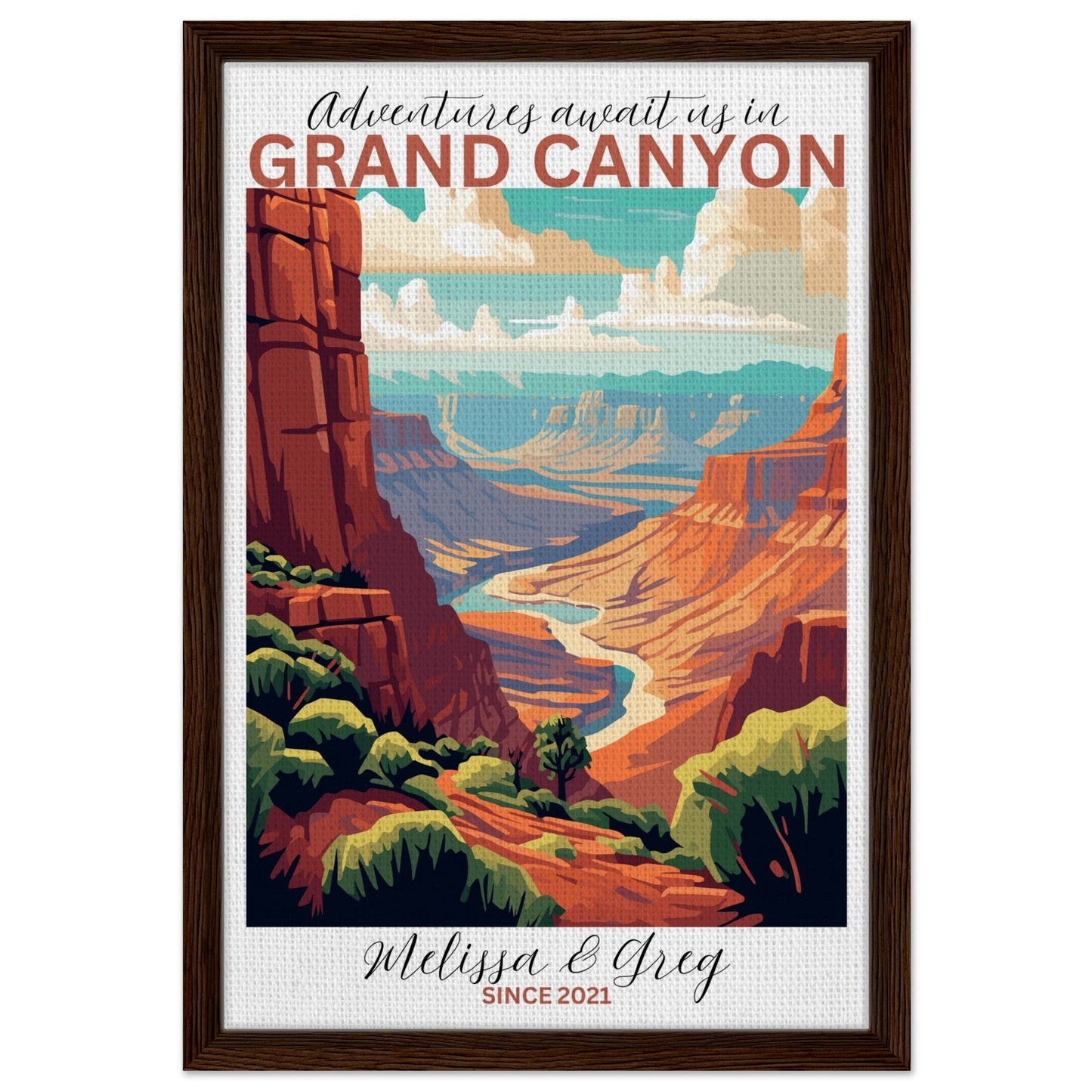 Grand Canyon Travel Daydreams Canvas - Out of Office Outfitters - Print Material