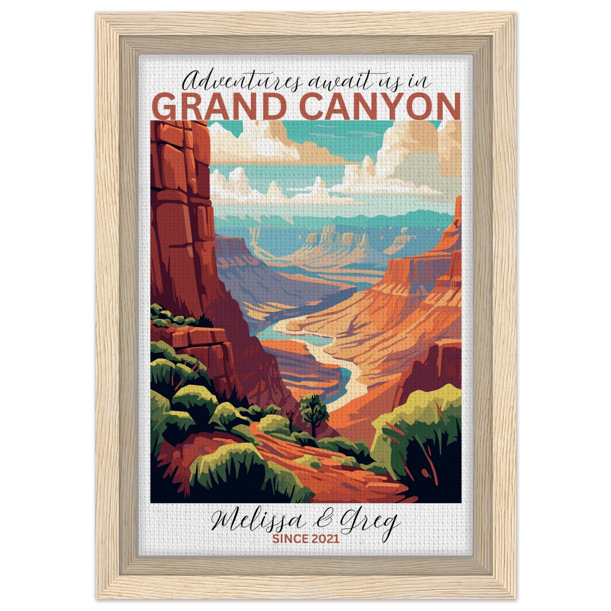 Grand Canyon Travel Daydreams Canvas - Out of Office Outfitters - Print Material
