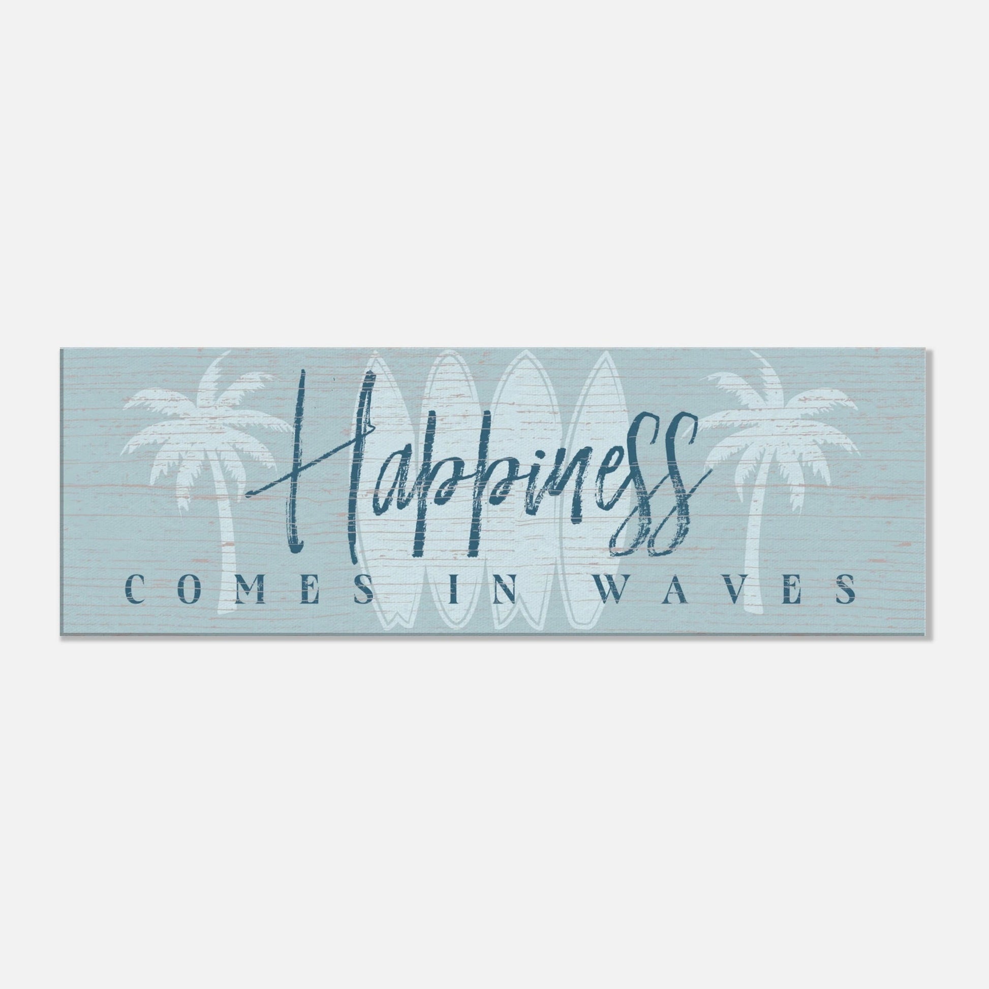 Happiness Comes in Waves Canvas Wall Art - Out of Office Outfitters - Print Material