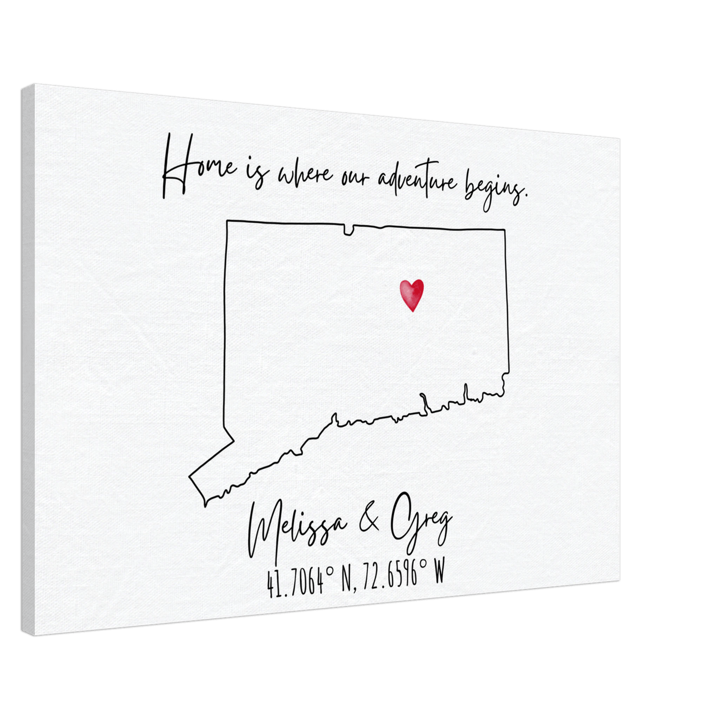 Home is Where Our Adventure Begins Keepsake Map or Guestbook - Out of Office Outfitters - Print Material