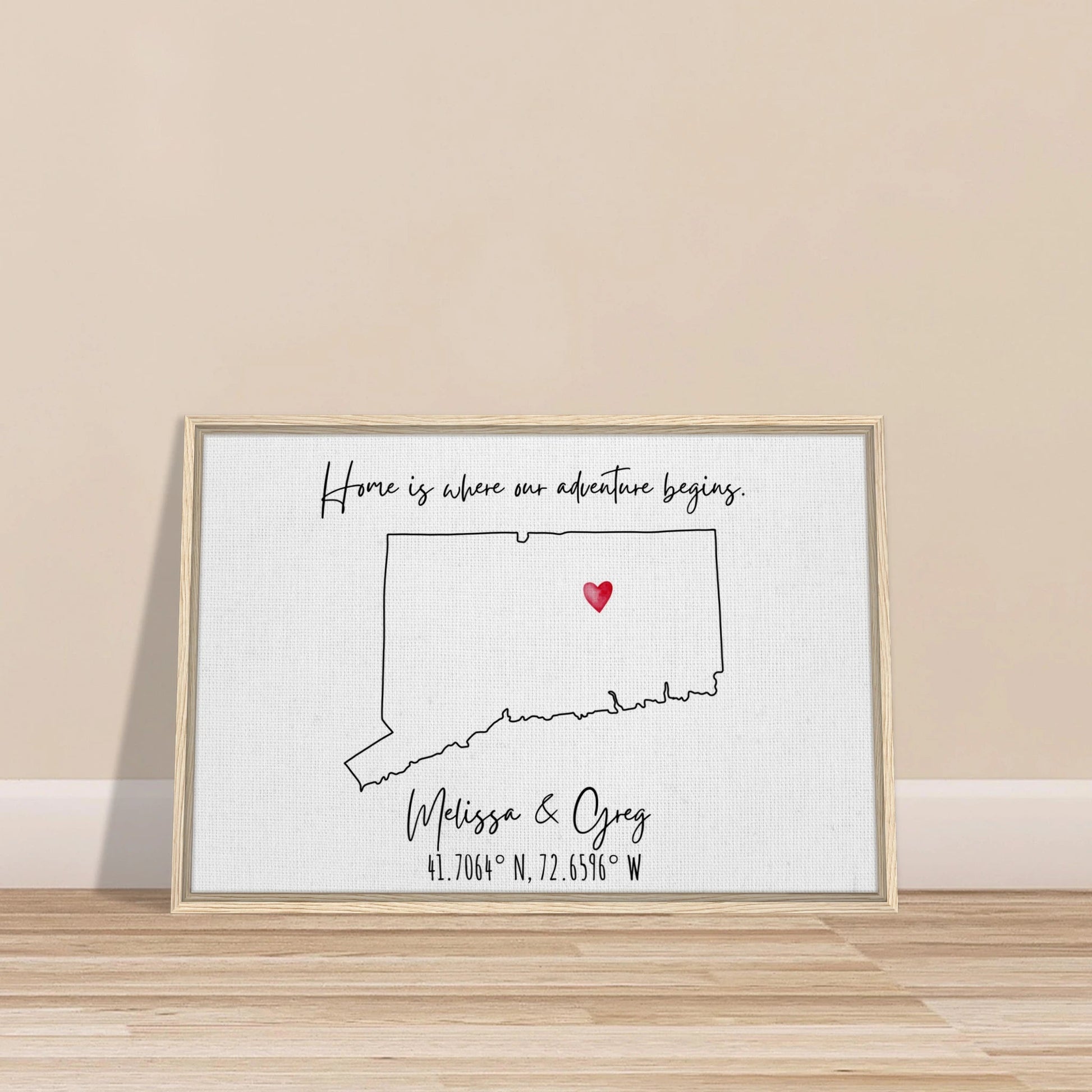 Home is Where Our Adventure Begins Keepsake Map or Guestbook - Out of Office Outfitters - Print Material