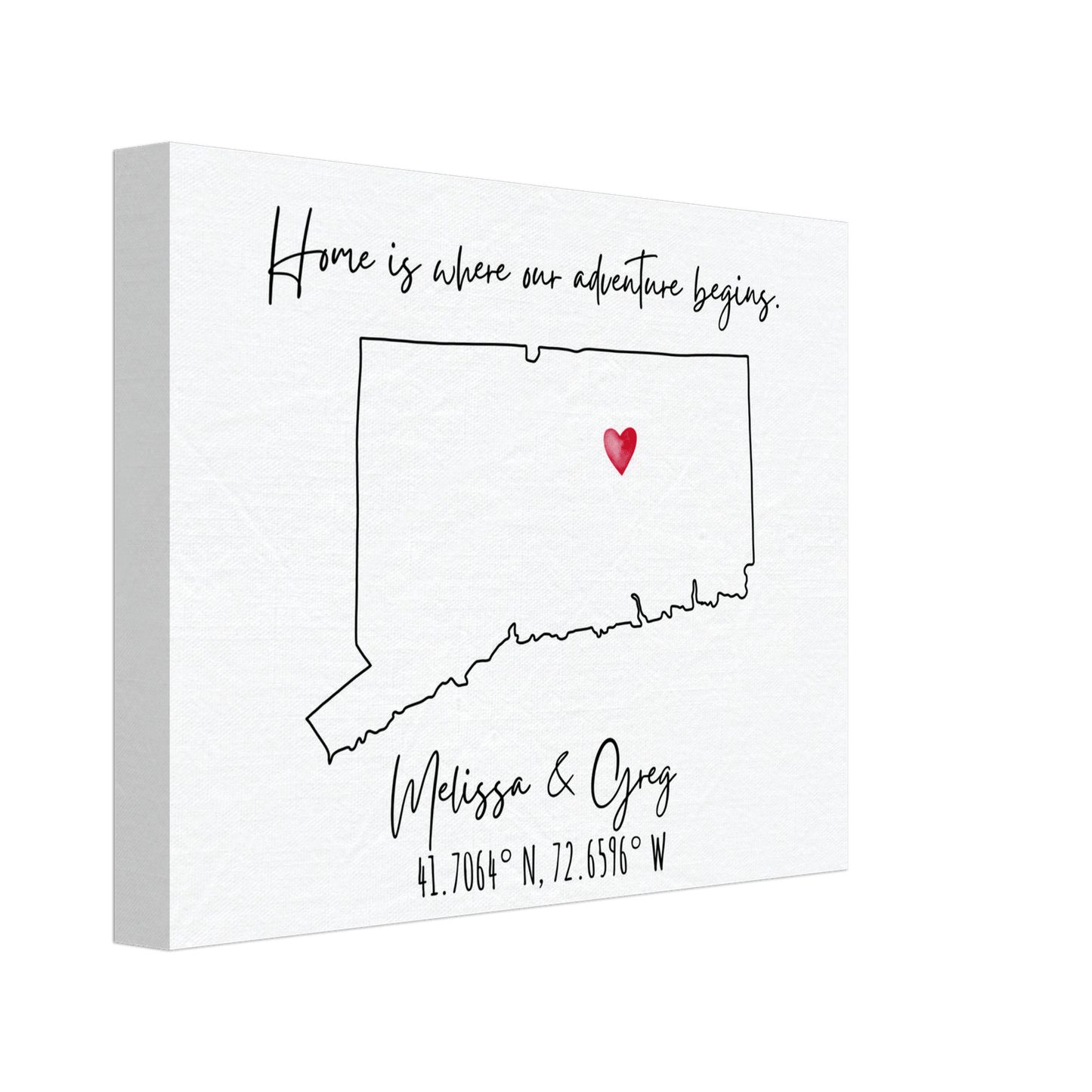 Home is Where Our Adventure Begins Keepsake Map or Guestbook - Out of Office Outfitters - Print Material