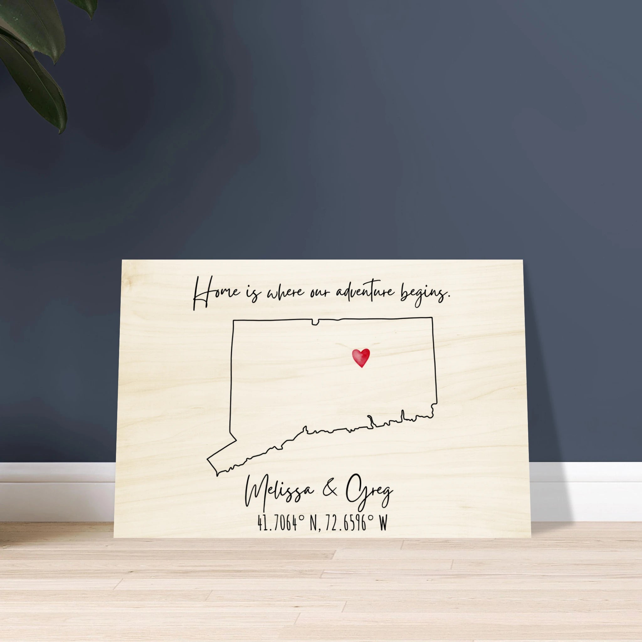 Home is Where Our Adventure Begins Keepsake Map or Guestbook - Out of Office Outfitters - Print Material
