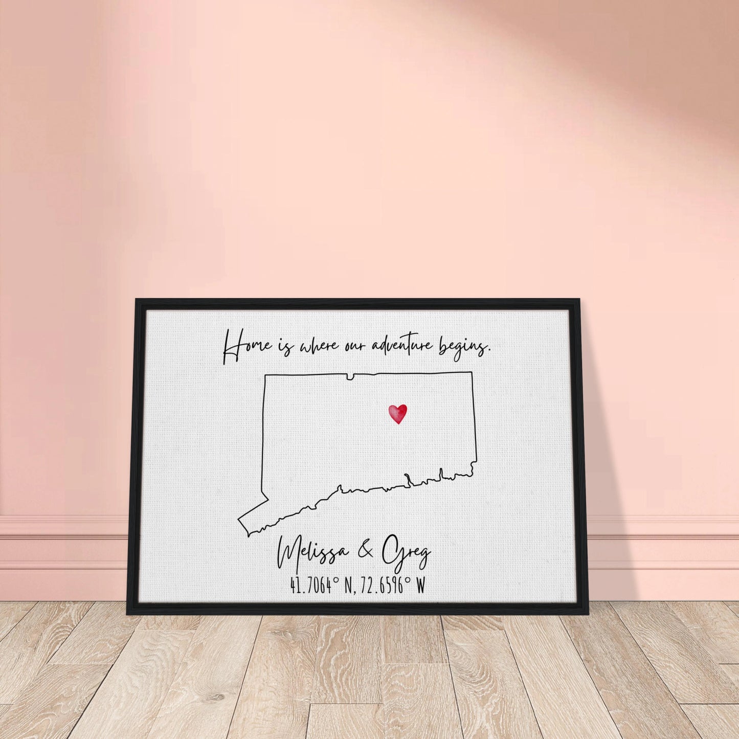 Home is Where Our Adventure Begins Keepsake Map or Guestbook - Out of Office Outfitters - Print Material