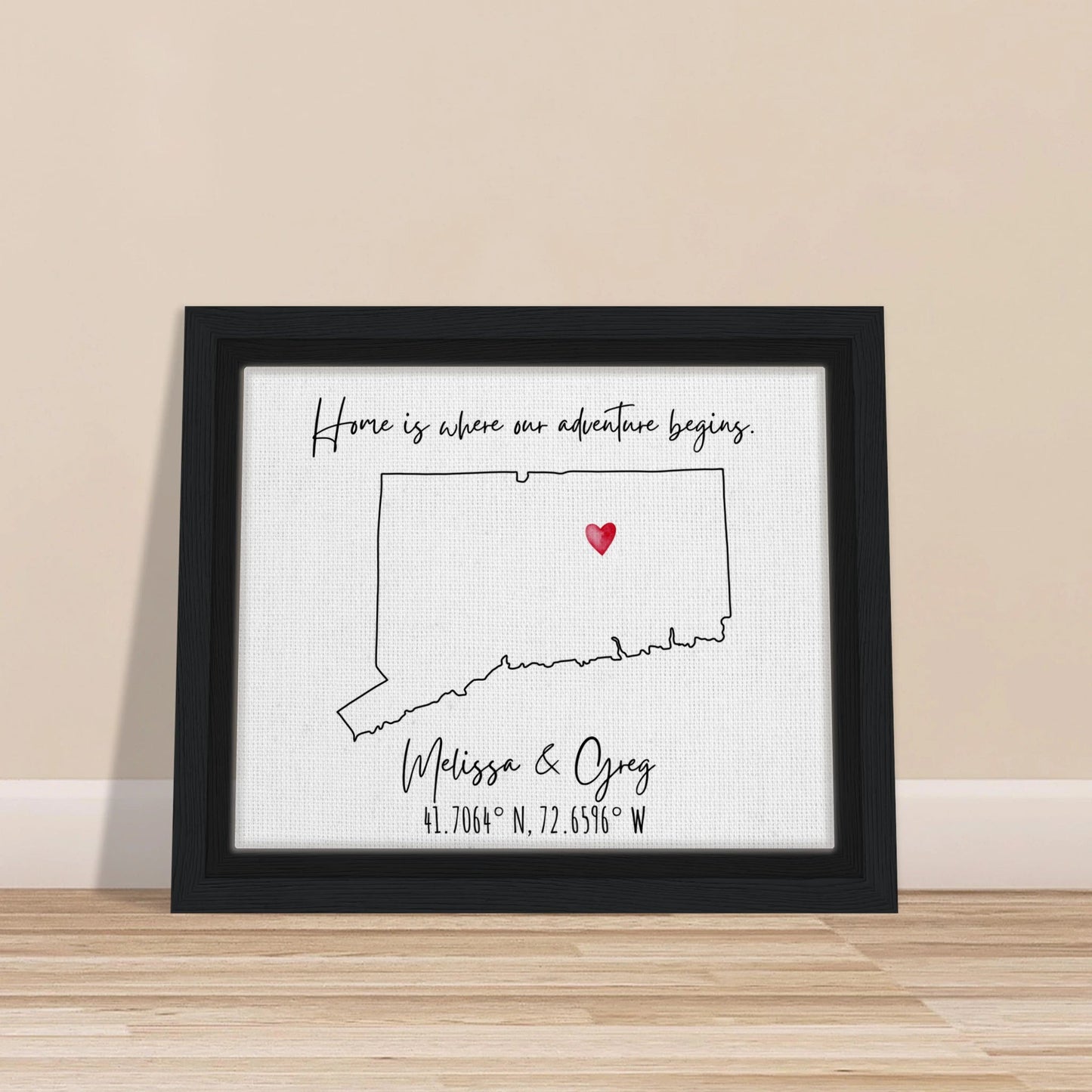 Home is Where Our Adventure Begins Keepsake Map or Guestbook - Out of Office Outfitters - Print Material