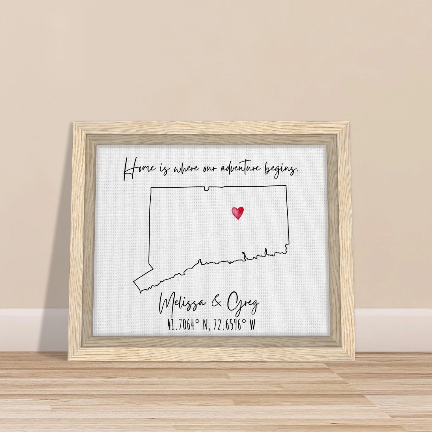 Home is Where Our Adventure Begins Keepsake Map or Guestbook - Out of Office Outfitters - Print Material