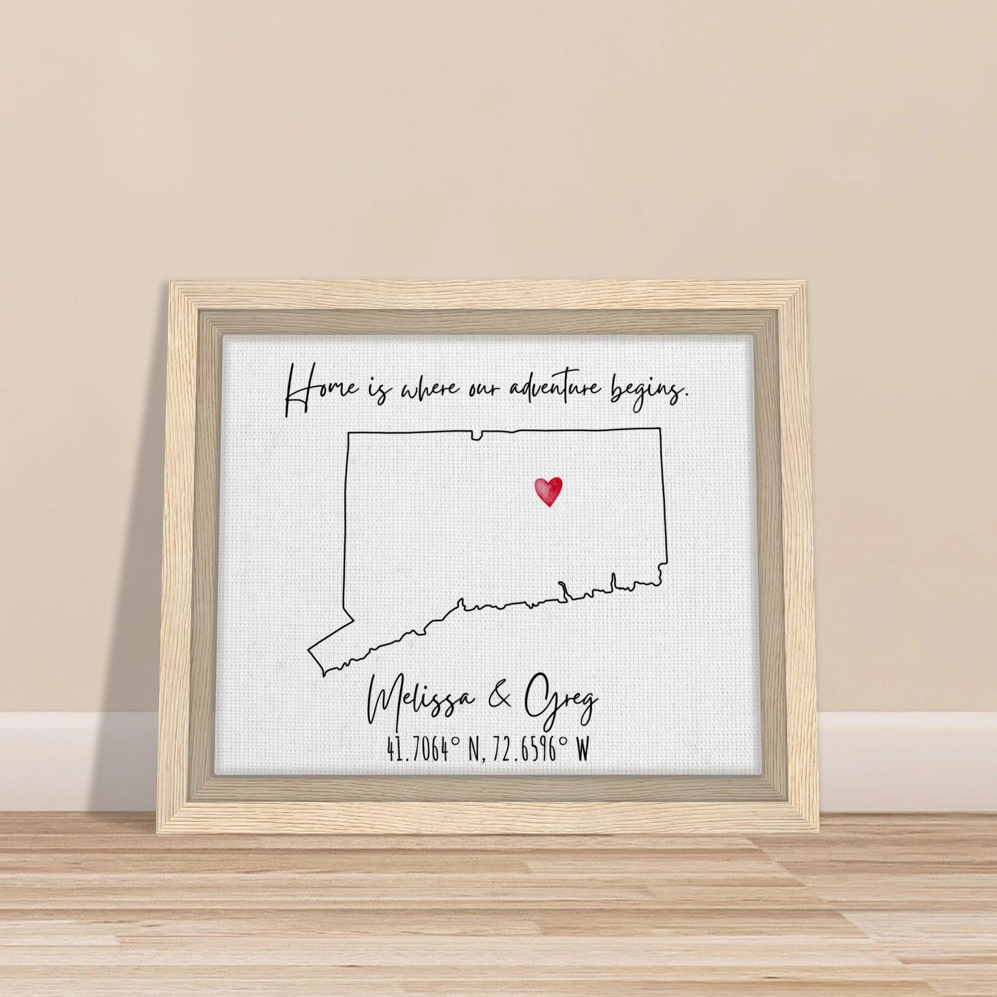 Home is Where Our Adventure Begins Keepsake Map or Guestbook - Out of Office Outfitters - Print Material