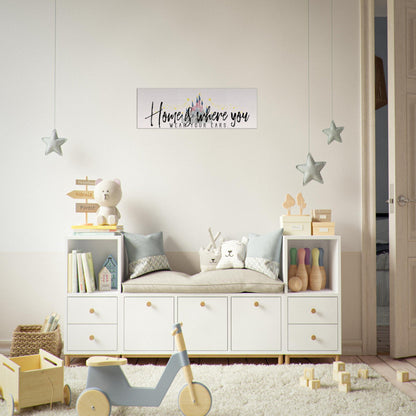 Home is Where You Wear Your Ears Canvas Wall Art - Out of Office Outfitters - Print Material