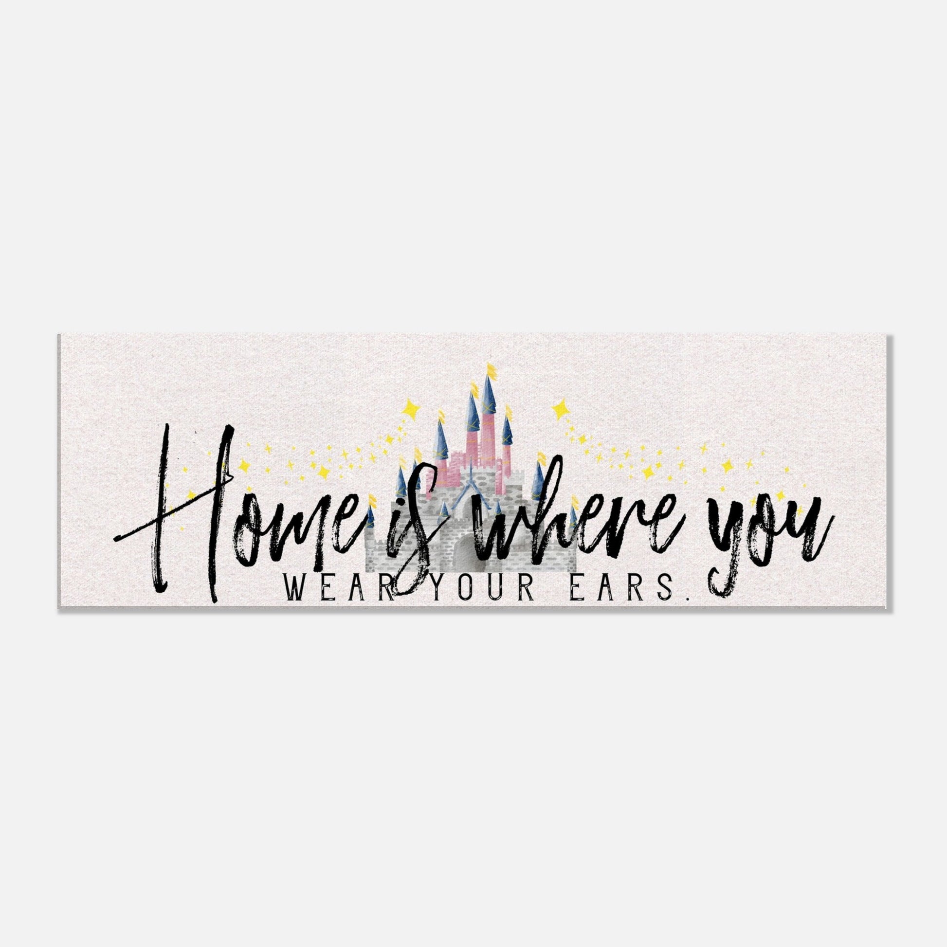 Home is Where You Wear Your Ears Canvas Wall Art - Out of Office Outfitters - Print Material