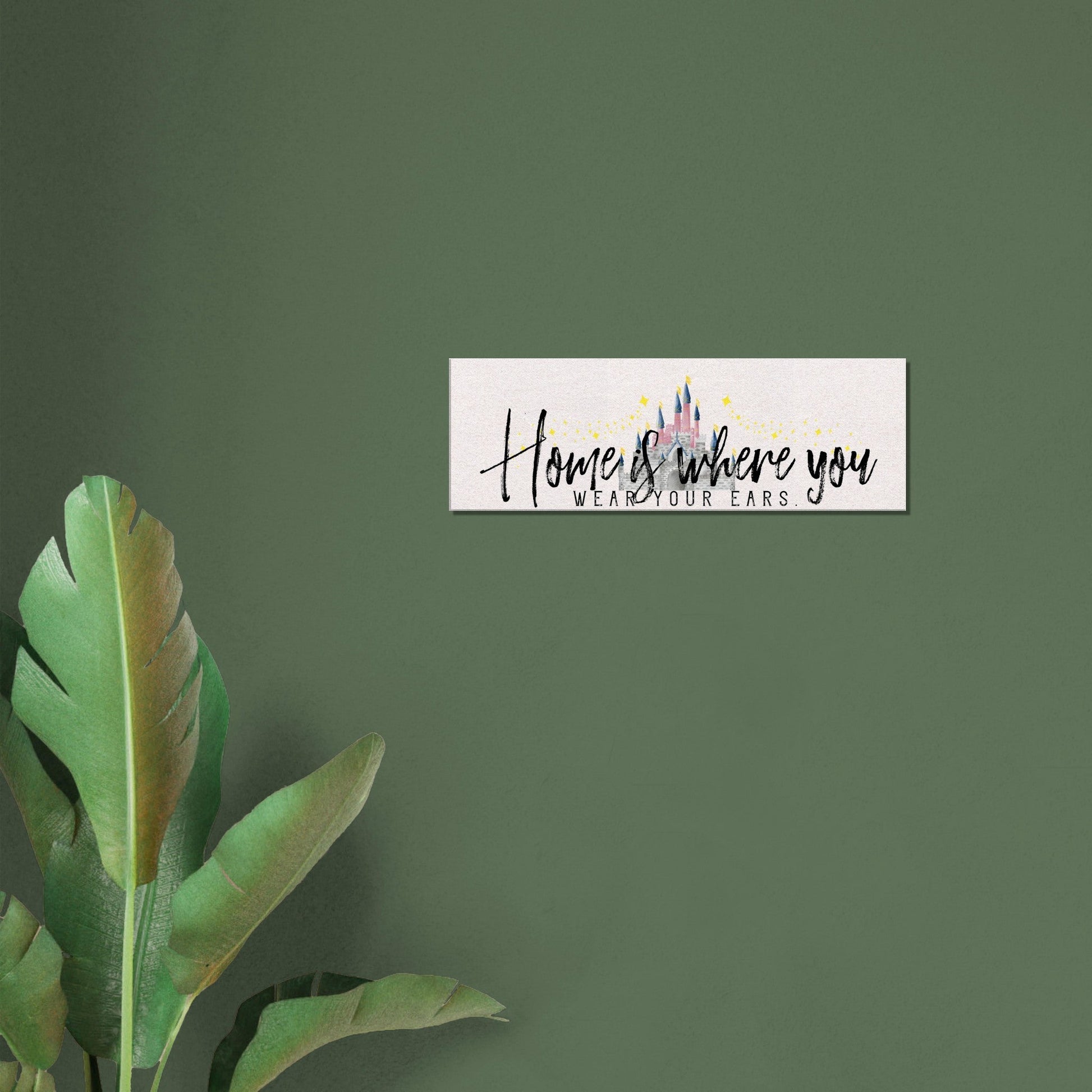 Home is Where You Wear Your Ears Canvas Wall Art - Out of Office Outfitters - Print Material