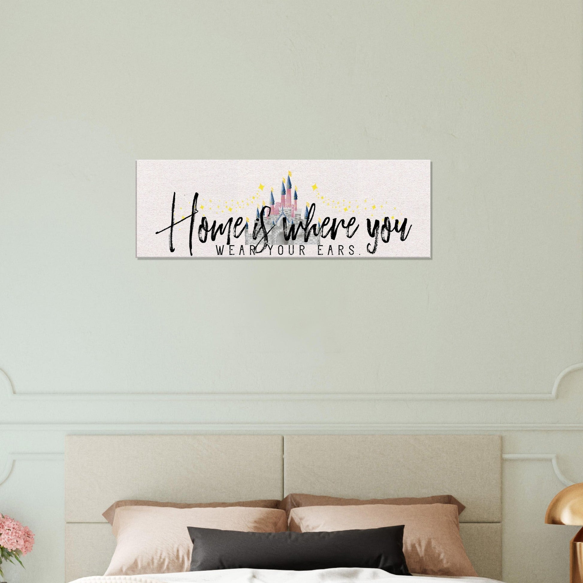 Home is Where You Wear Your Ears Canvas Wall Art - Out of Office Outfitters - Print Material