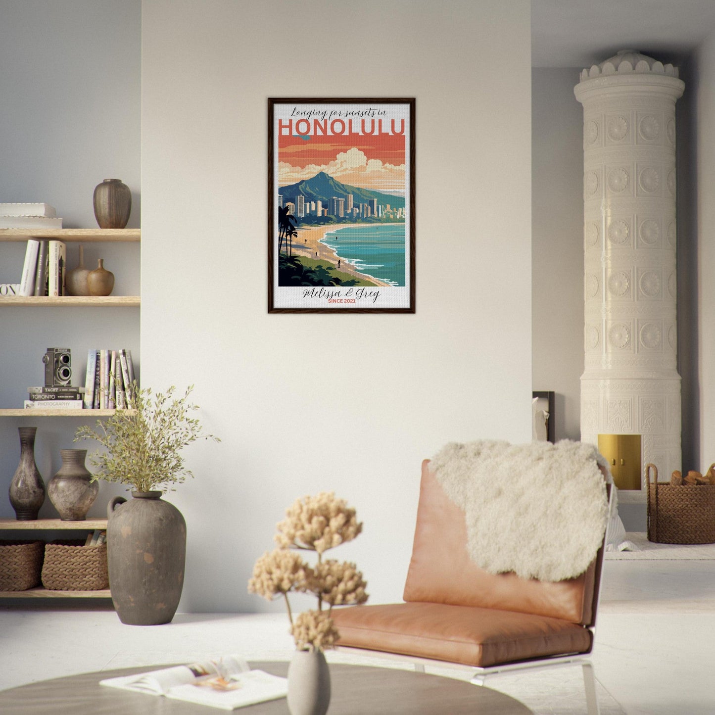 Honolulu Travel Daydreams Canvas - Out of Office Outfitters - Print Material