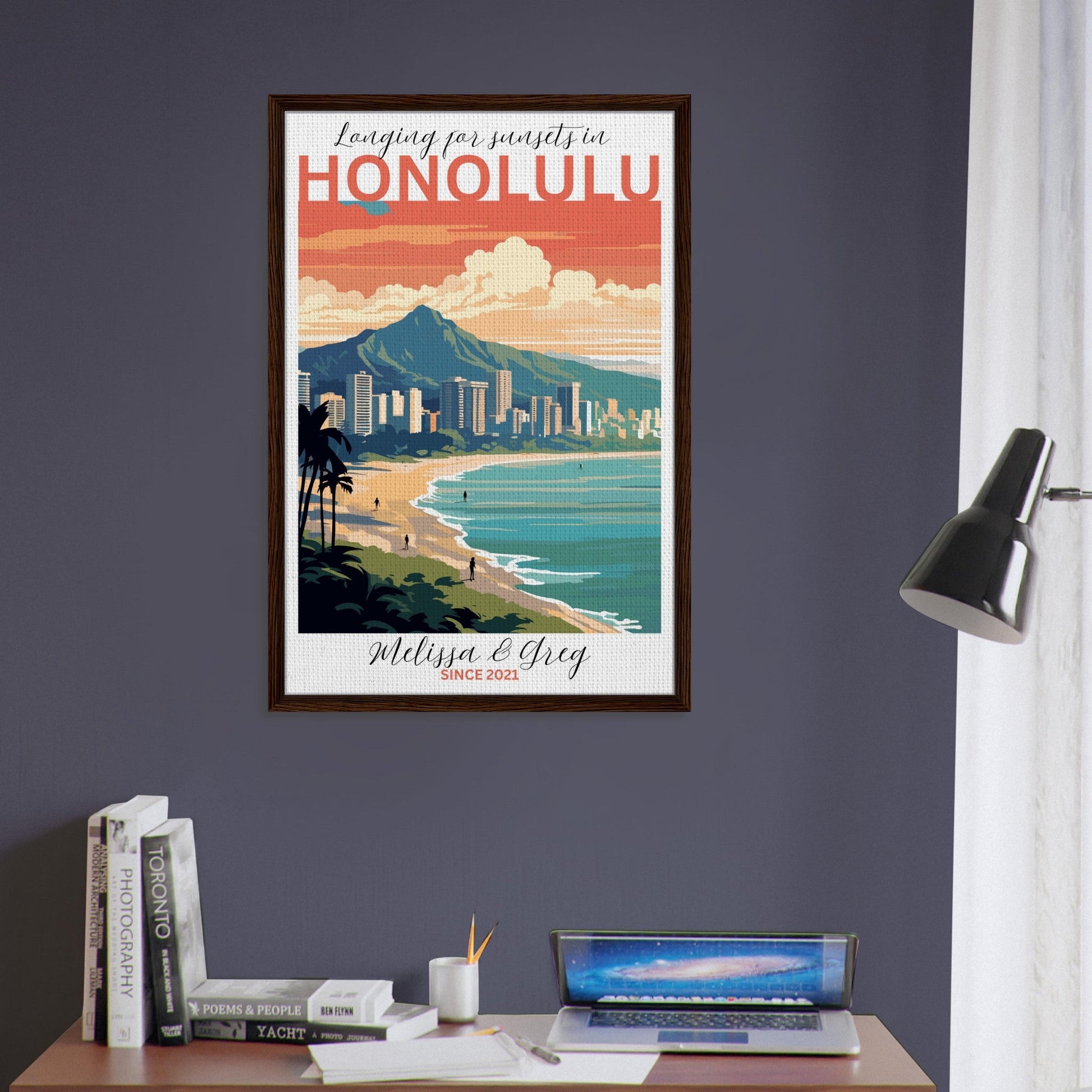 Honolulu Travel Daydreams Canvas - Out of Office Outfitters - Print Material