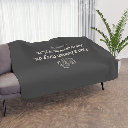 Human Carry On Blanket - Warm Sherpa Travel Throw - Out of Office Outfitters - Home Decor