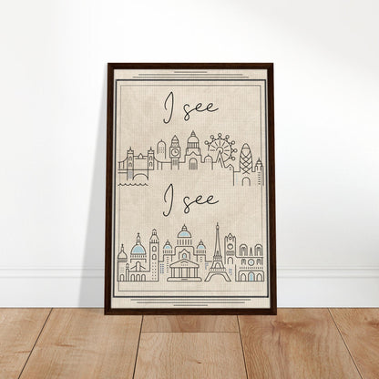 I see... Framed Canvas - Out of Office Outfitters - Print Material