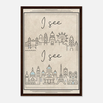 I see... Framed Canvas - Out of Office Outfitters - Print Material