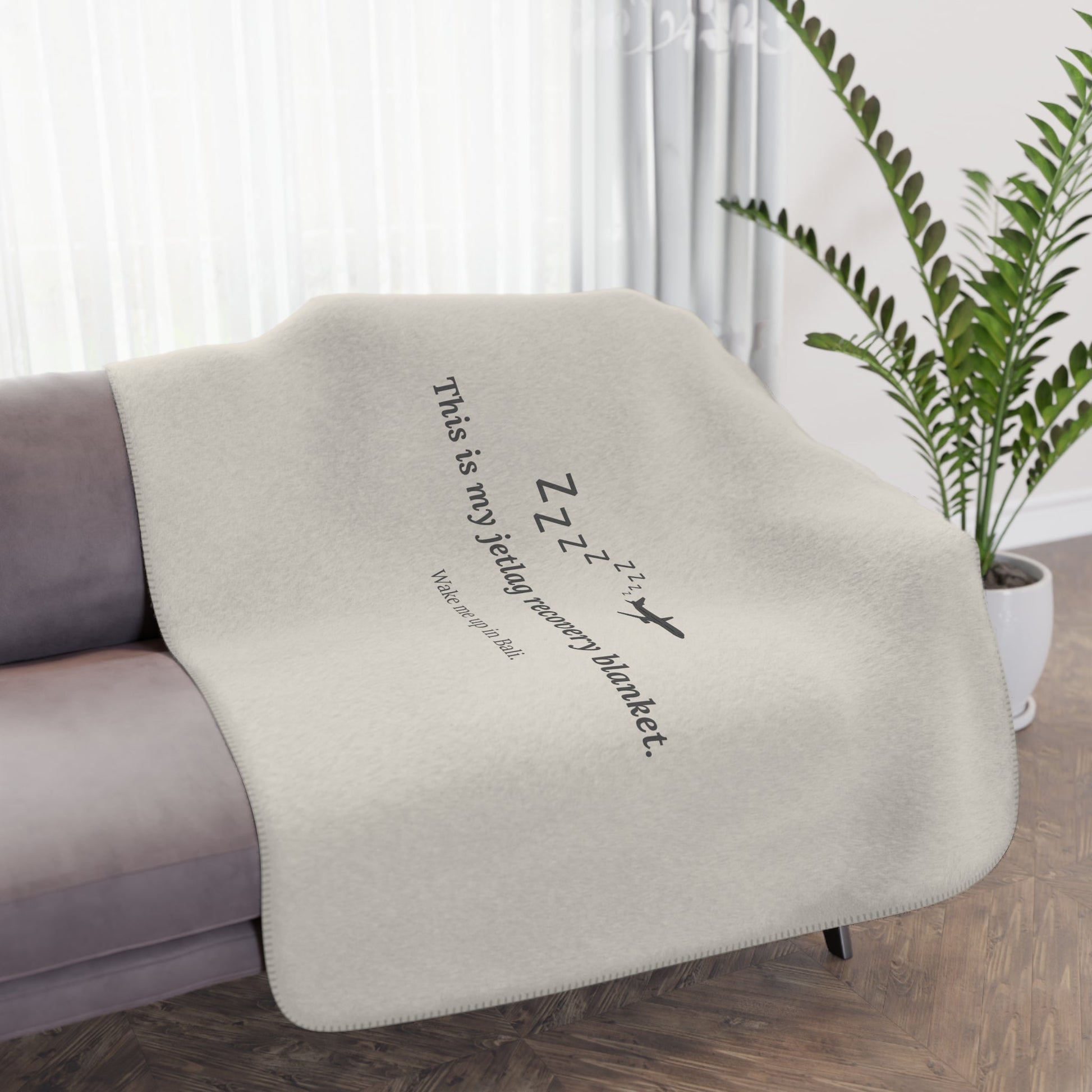 Jetlag Recovery Blanket - Warm Sherpa Travel Throw - Out of Office Outfitters - Home Decor