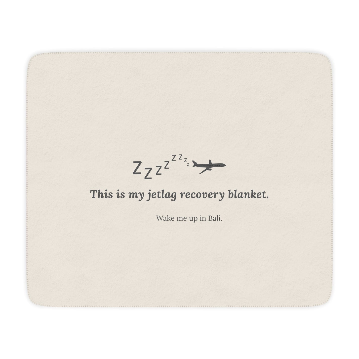 Jetlag Recovery Blanket - Warm Sherpa Travel Throw - Out of Office Outfitters - Home Decor