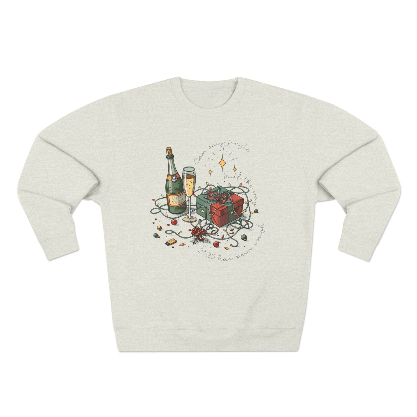 Jingle Half the Way Christmas Sweatshirt - Out of Office Outfitters - Sweatshirt