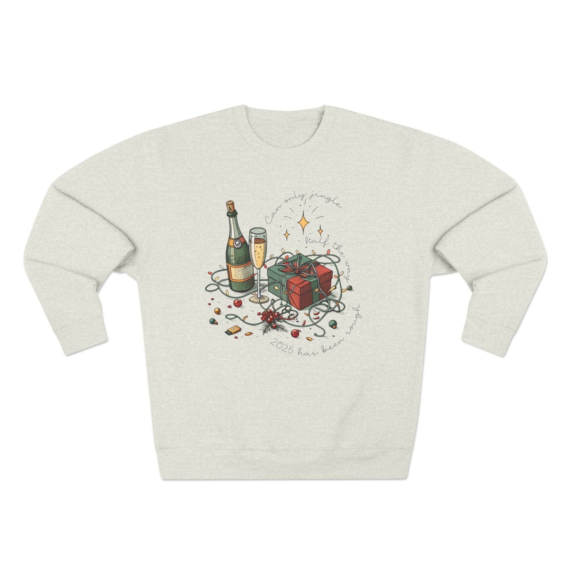 Jingle Half the Way Christmas Sweatshirt - Out of Office Outfitters - Sweatshirt