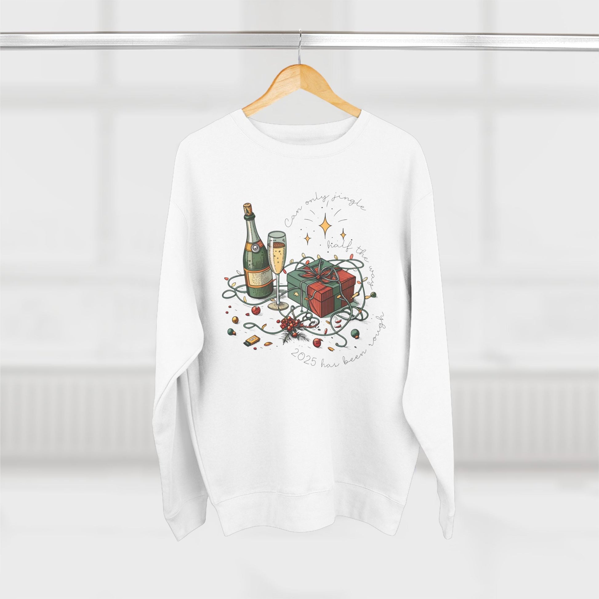 Jingle Half the Way Christmas Sweatshirt - Out of Office Outfitters - Sweatshirt
